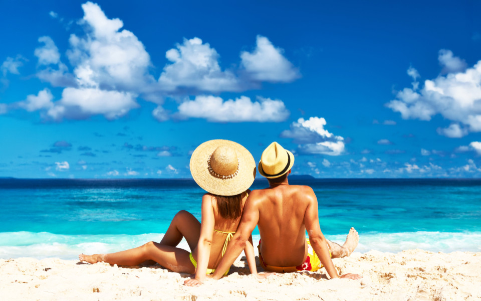 Pärchen am strand